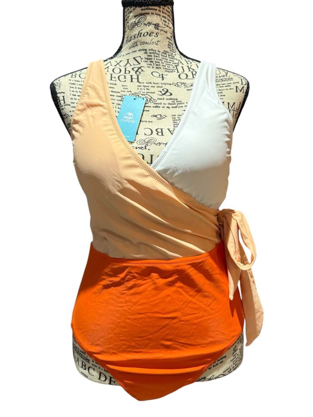 NWT Cupshe Colorblock One Piece Swimsuit Medium